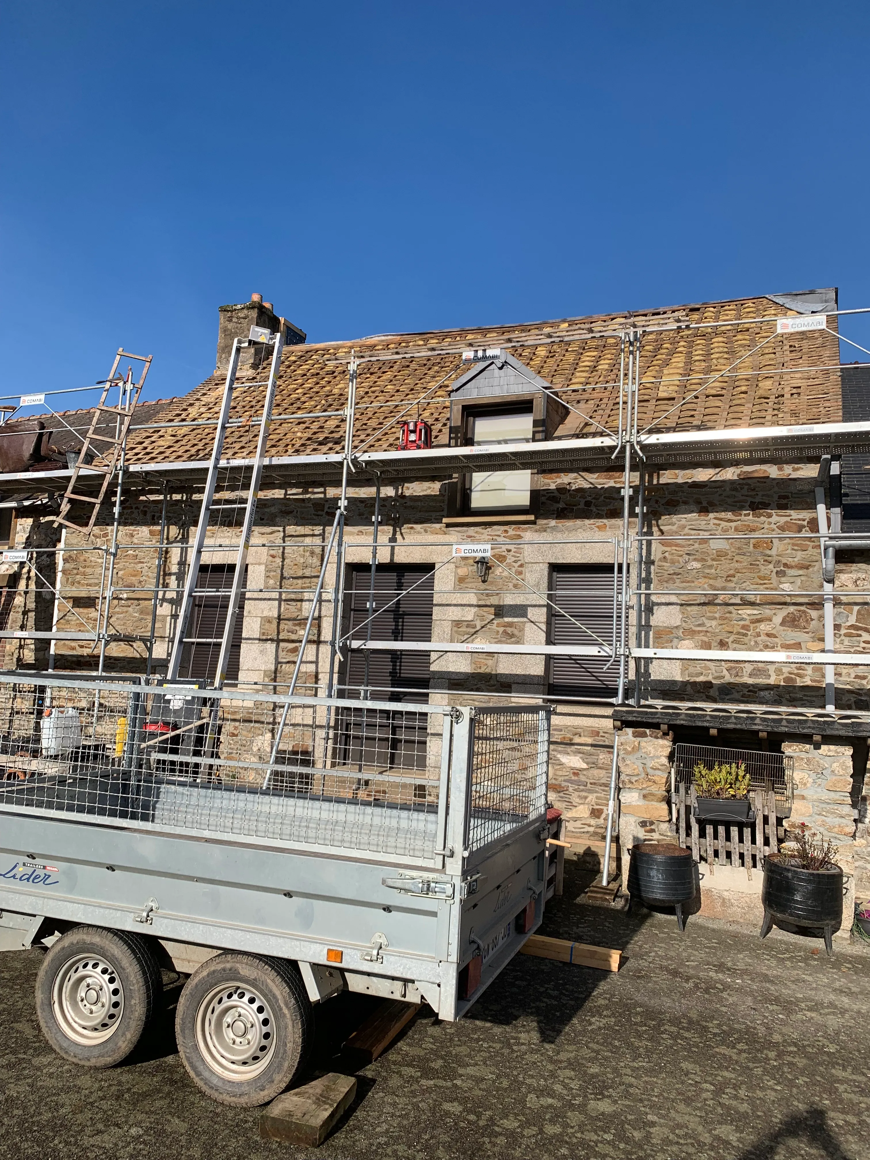 Toiture ardoise avant rénovation