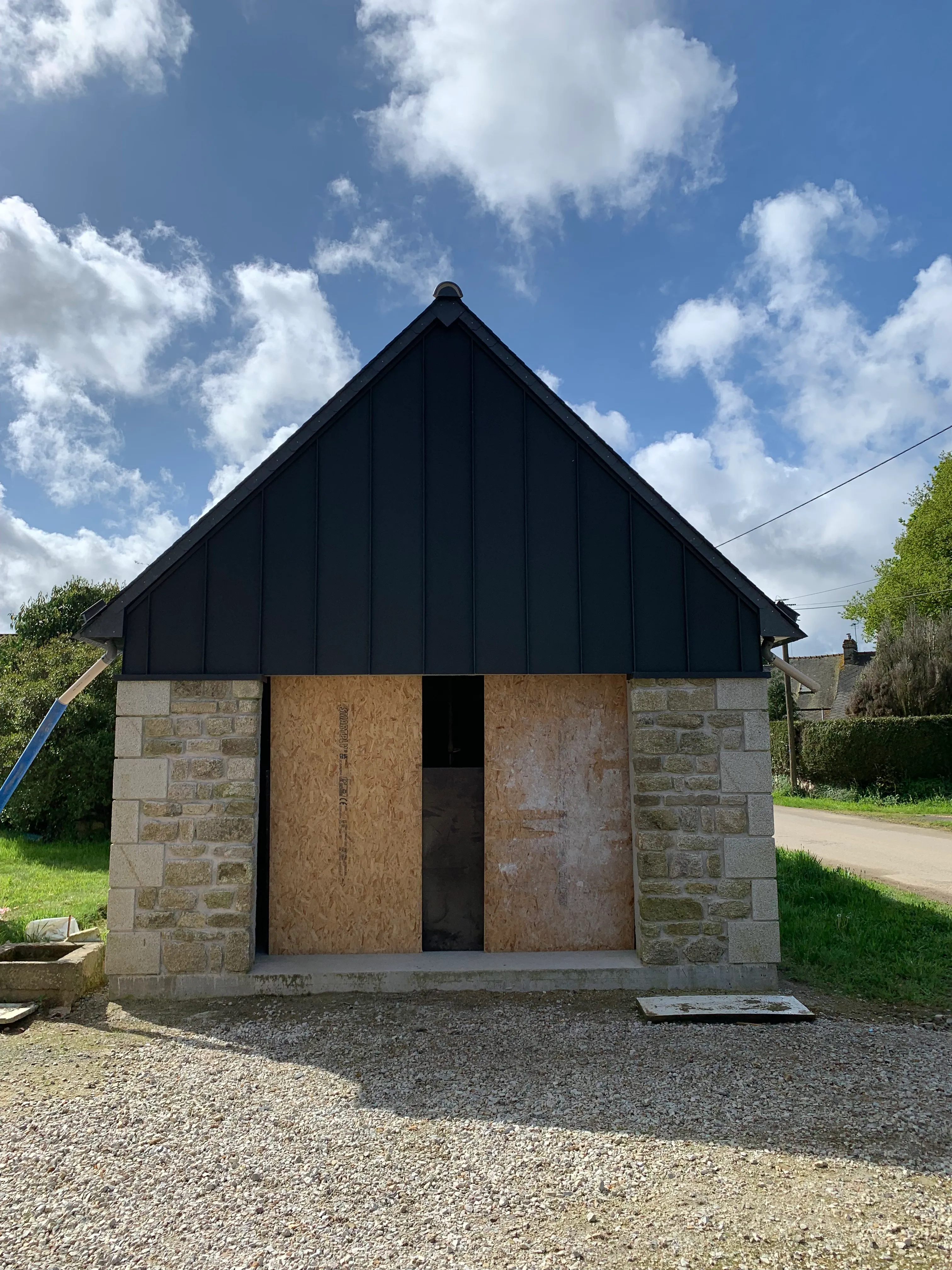 Façade rénovée avec bardage isolant