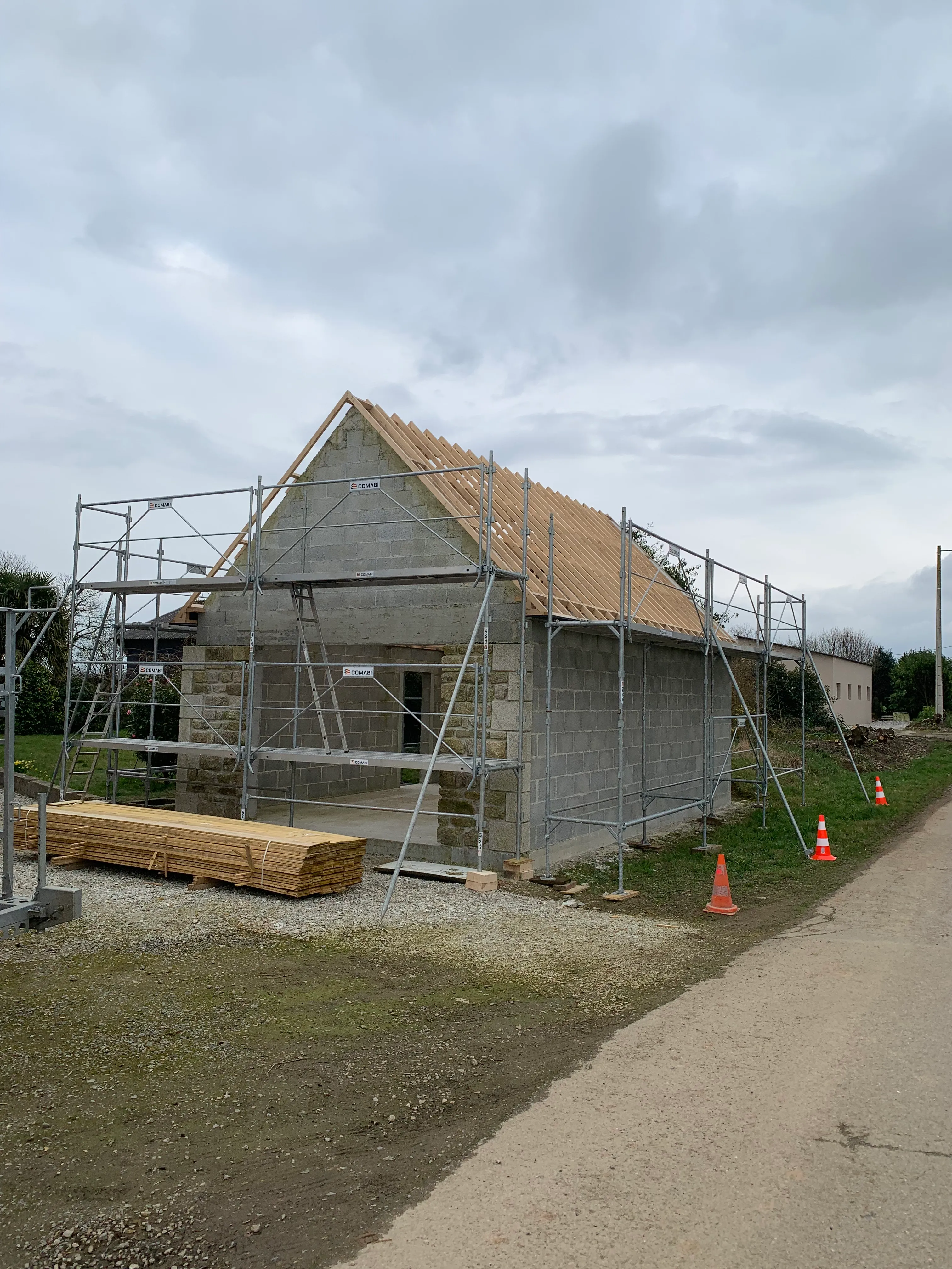 Charpente avant couverture